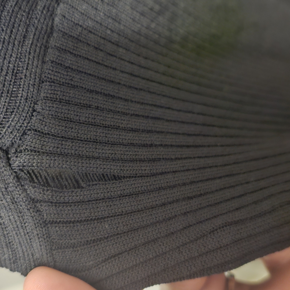 ELOQUII NWOT Black Ribbed Cardigan Sweater SZ 14/16 - Picture 8 of 10